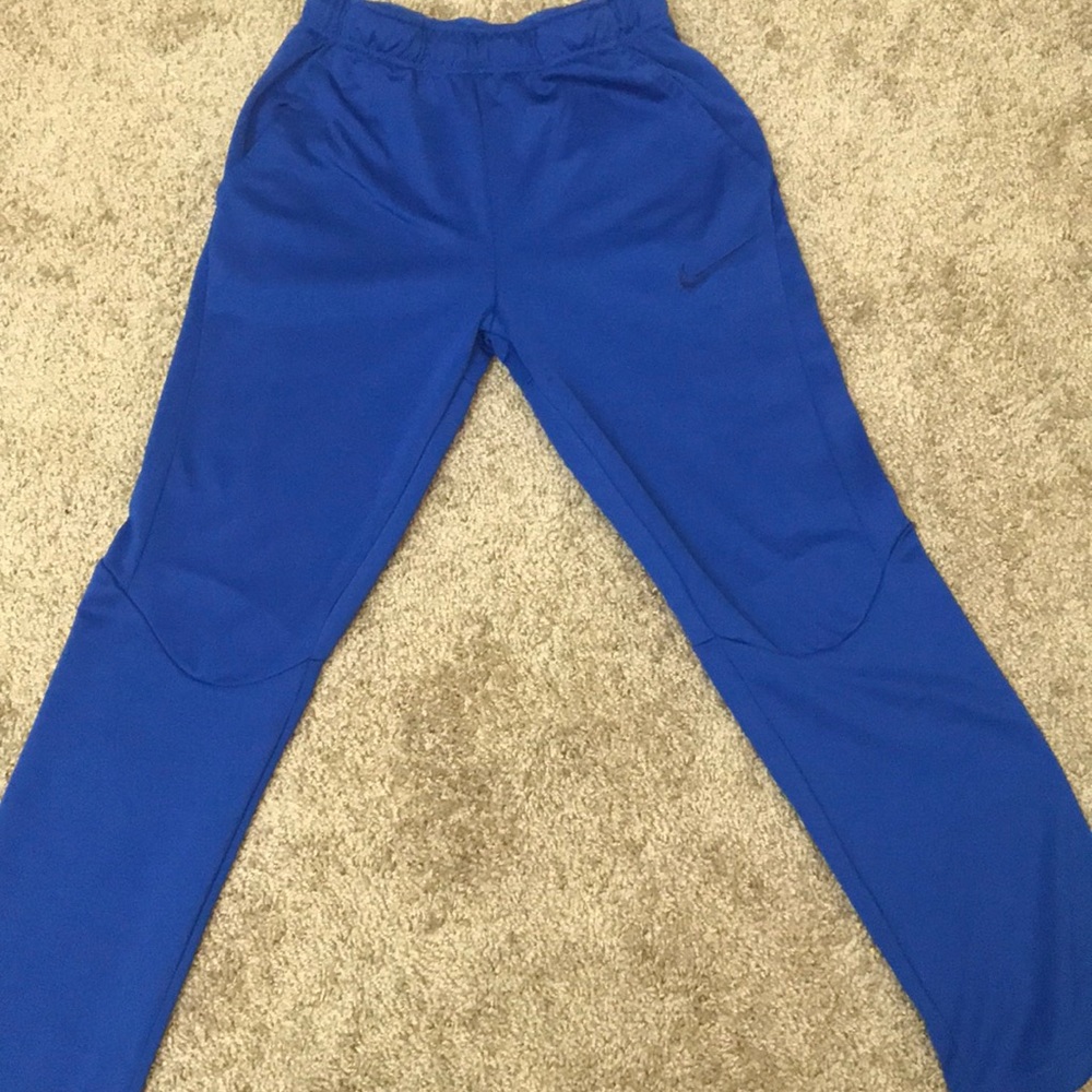 Blue nike sweat pants